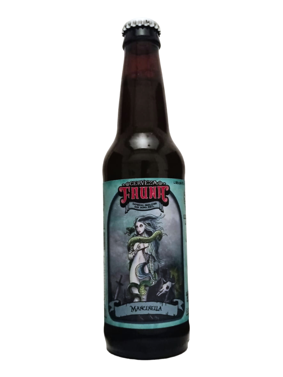 Fauna Mancinella Imperial Berliner con mora azul 355 ml 10% de descuento por fecha de consumo