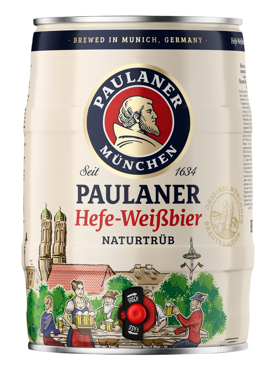 Paulaner Naturtrub Hefeweizen Barril 5 litros