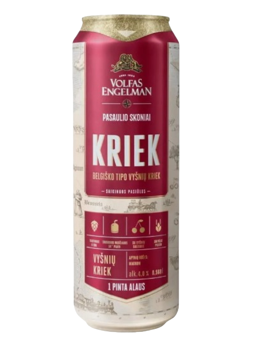 Volfas Engelman Kriek Fruit Beer Lata 568 ml