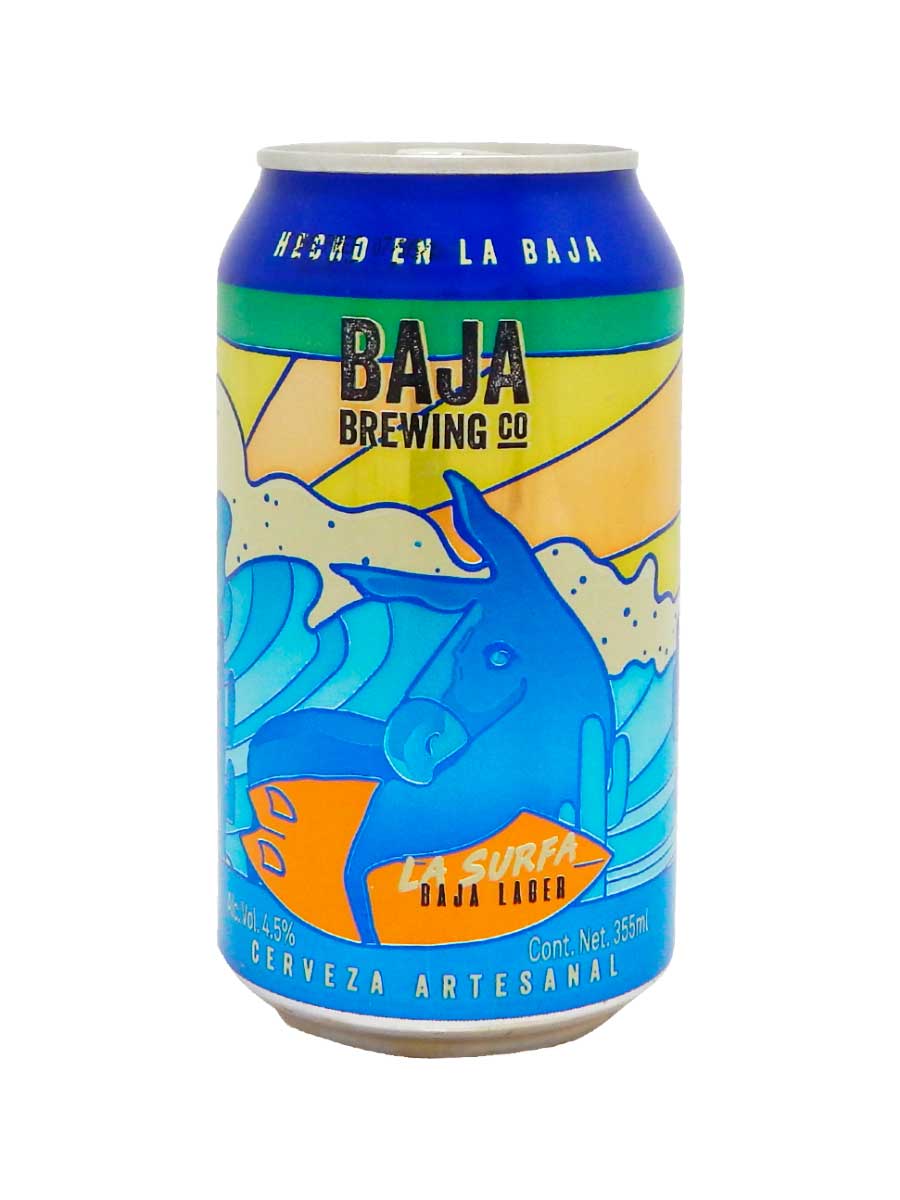 Cerveza Baja Brewing La Surfa Pilsner Lata 355 ml
