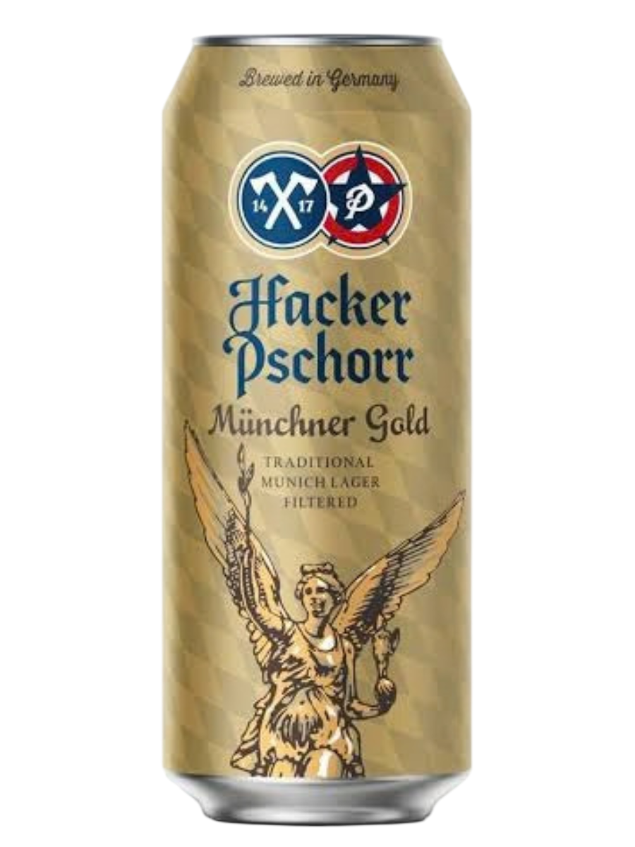 Hacker Pschorr Münchner Gold Helles Lager Lata 500 ml