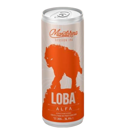 Loba Alfa Mandarina Session IPA Lata 355 ml - La Belga