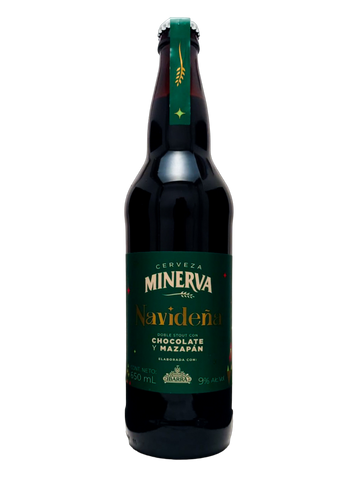 Minerva Navideña 2023 Doble Stout Chocolate y Mazapan 650 ml