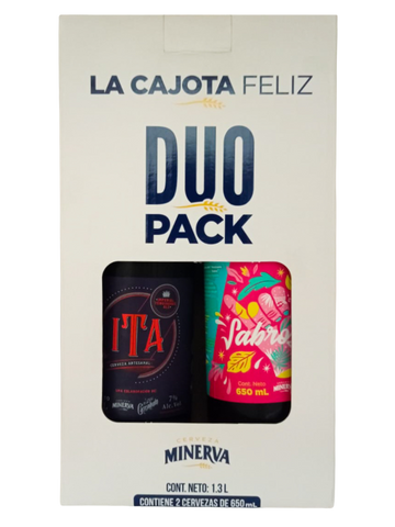 La Cajota Feliz Duo Pack Minerva ITA 650 ml + Sabrosipa 650 ml