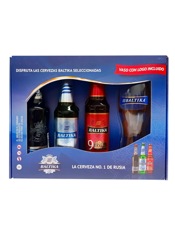 Pack Baltika 3 botellas + 1 vaso - La Belga